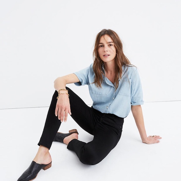 Black High Waist a Skinny Jeans - Picture 2 of 7